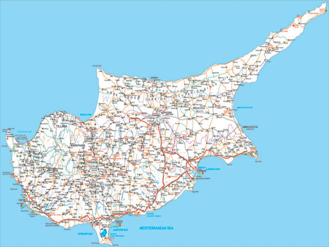 Cyprus map 